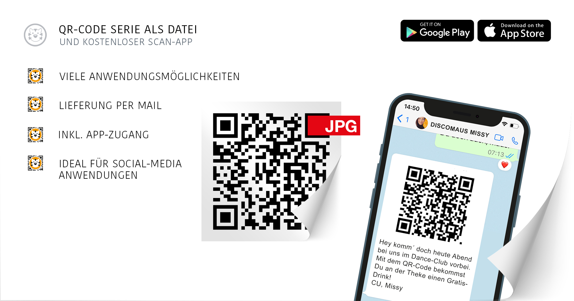 QR-Code mit Scan-App