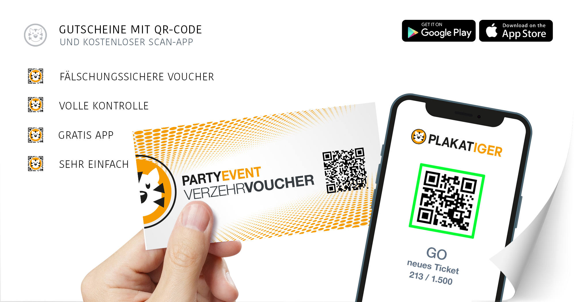 Print- und E-Voucher mit QR-Code